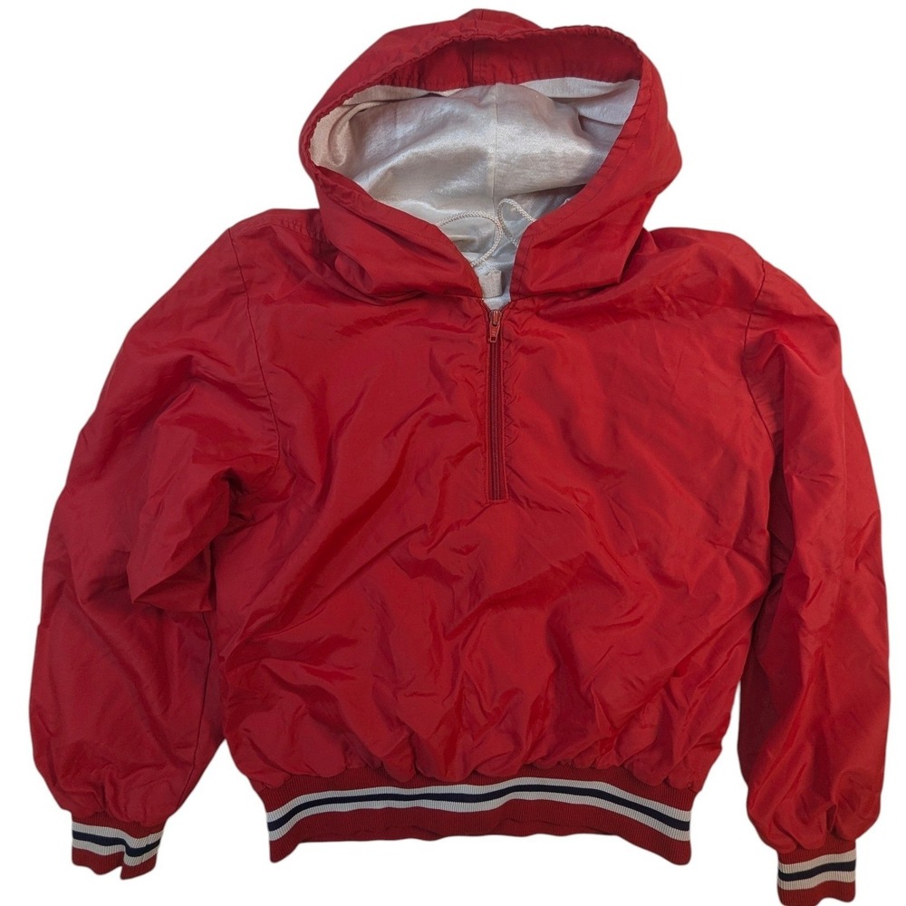 Vintage Red Hooded Anorak Jacket – Missouri Valley Women's Medium - Picture 2 of 7